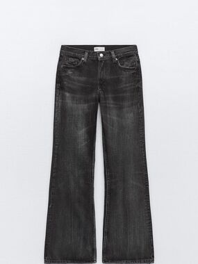 ZARA TRF Mid Rise Flare Jeans